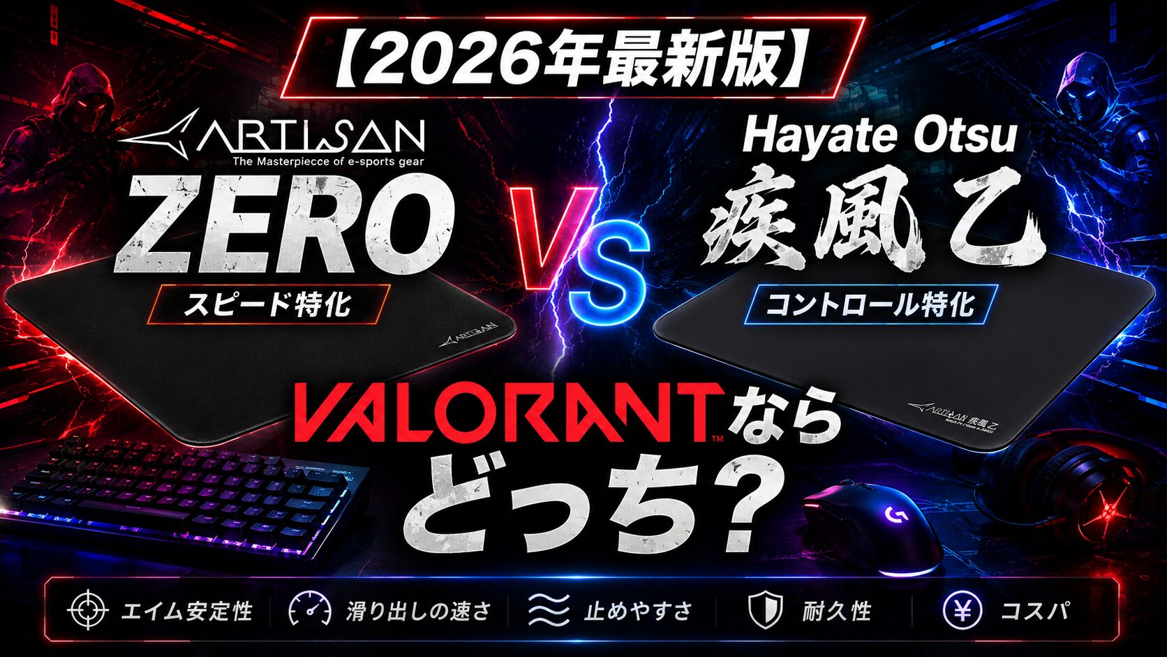 ARTISAN 零 vs 飛燕 比較記事
